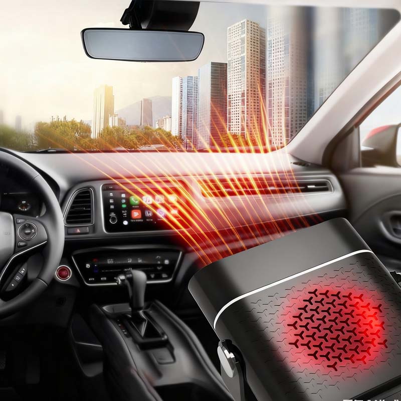 🔥Limited stock available 50% OFF🔥2-in-1 Portable Car Heater with 360° Rotation